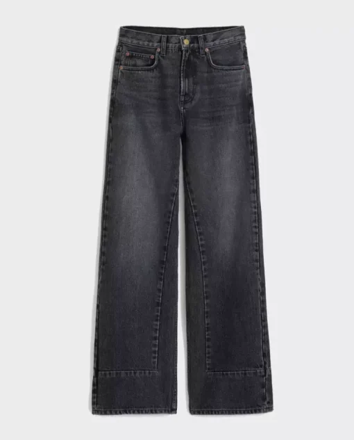 Czarne jeansy culotte Marcel