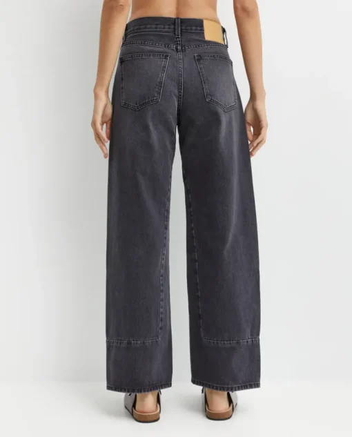 Czarne jeansy culotte Marcel
