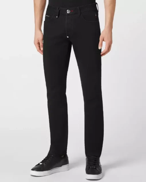 Czarne jeansy Skull&Bones Super Straight