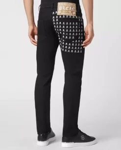 Czarne jeansy Skull&Bones Super Straight