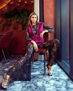 Czarne koronkowe spodnie Lace Dream