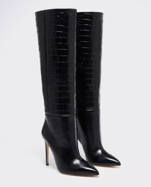 Czarne kozaki na obcasie Stiletto Boot