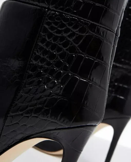 Czarne kozaki na obcasie Stiletto Boot