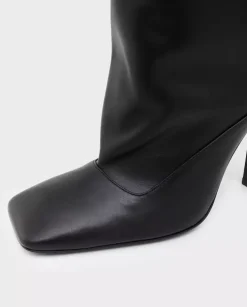 Czarne kozaki na szpilce Sienna