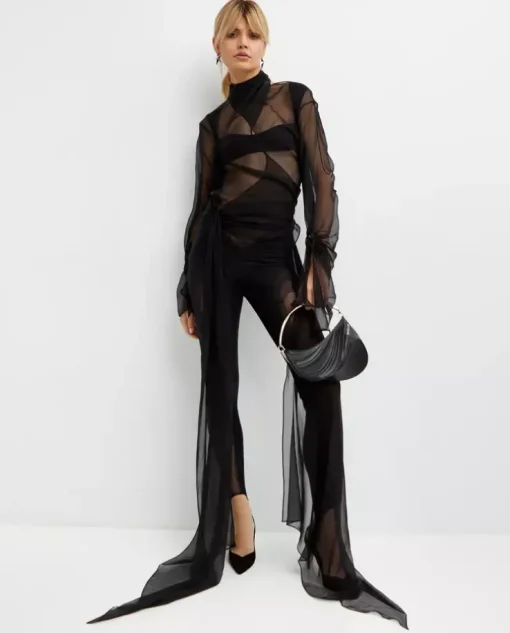 Czarne legginsy