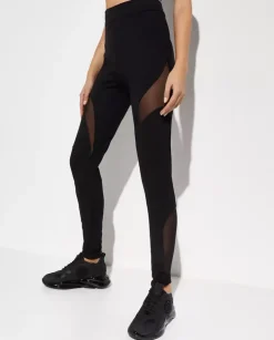Czarne legginsy Biker