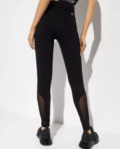 Czarne legginsy Biker