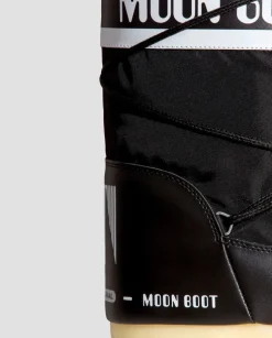 Czarne śniegowce Nylon