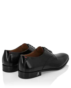 Czarne skórzane buty