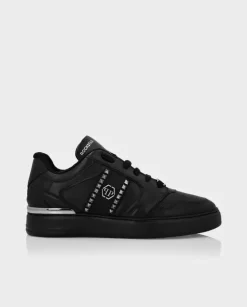 Czarne skórzane sneakersy Lo-Top Studs