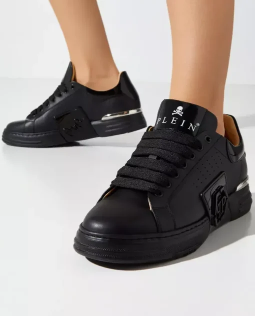Czarne sneakersy Lo-Top z logo