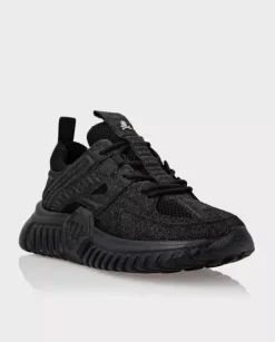 Czarne sneakersy Runner Glitter