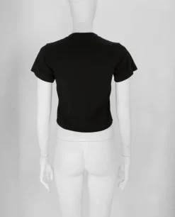 Czarny bawełniany t-shirt