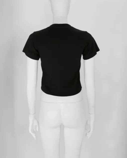 Czarny bawełniany t-shirt