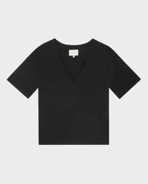 Czarny bawełniany t-shirt