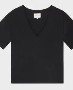 Czarny bawełniany t-shirt