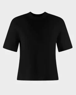 Czarny bawełniany t-shirt