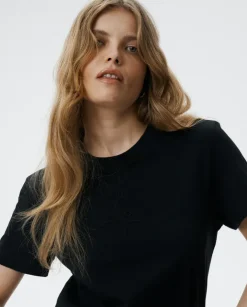 Czarny bawełniany t-shirt Essenza
