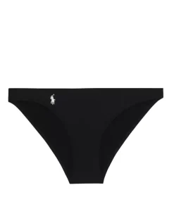 Czarny dół od bikini z logo
