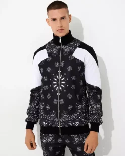 Czarny komplet dresowy Paisley Foular
