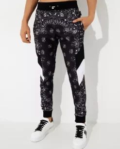 Czarny komplet dresowy Paisley Foular
