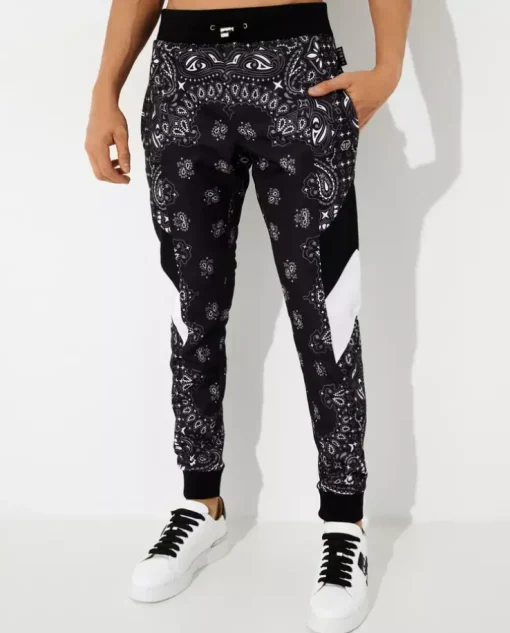 Czarny komplet dresowy Paisley Foular