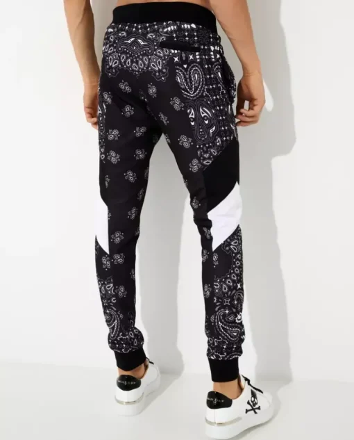 Czarny komplet dresowy Paisley Foular