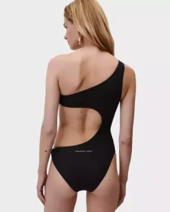 Czarny strój kąpielowy Hot Line