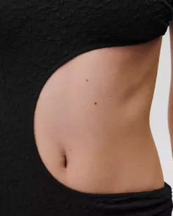Czarny strój kąpielowy Hot Line
