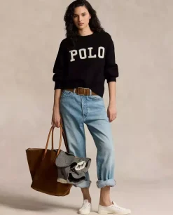 Czarny sweter Relaxed Fit