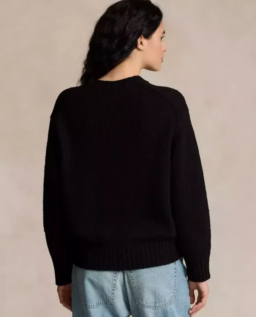 Czarny sweter Relaxed Fit