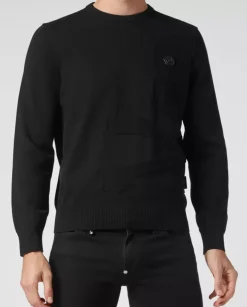 Czarny sweter Skull & Bones