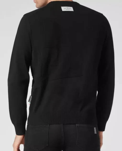 Czarny sweter Skull & Bones
