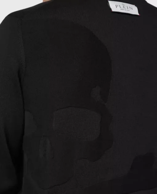 Czarny sweter Skull & Bones