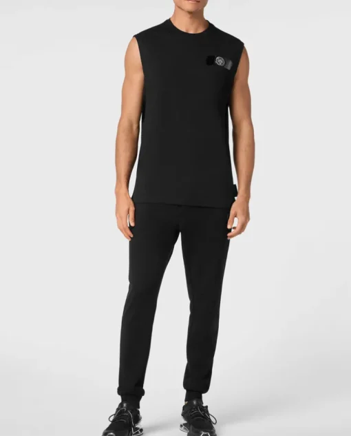 Czarny tank top