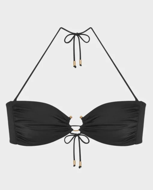 Czarny top od bikini Malibu