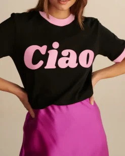 Czarny t-shirt Ciao Disco Light
