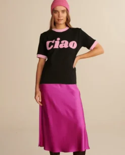 Czarny t-shirt Ciao Disco Light