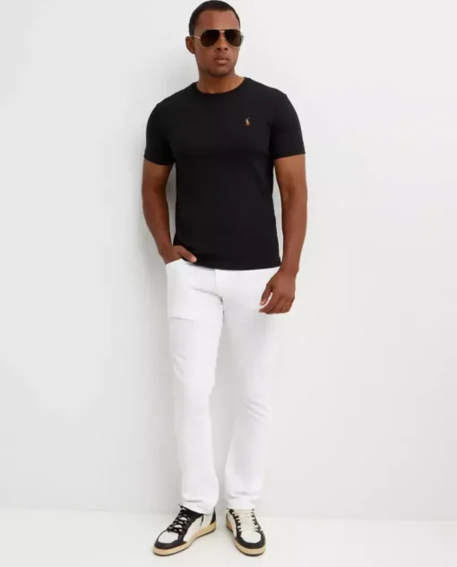 Czarny t-shirt Custom Slim Fit