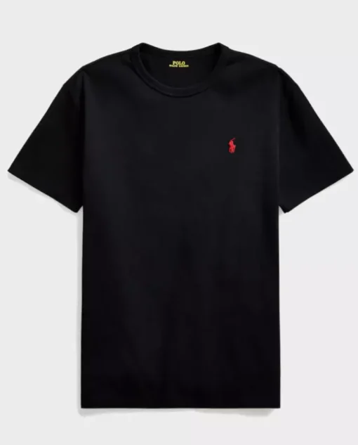 Czarny t-shirt Regular Fit
