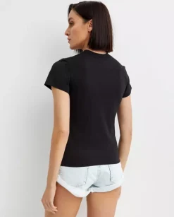 Czarny t-shirt z logo