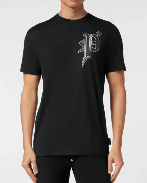 Czarny t-shirt z logo