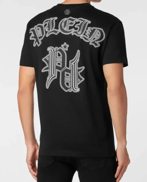 Czarny t-shirt z logo