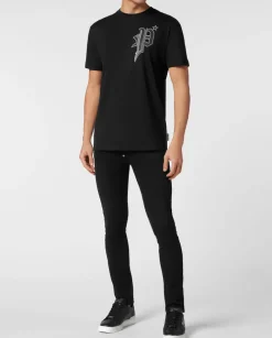 Czarny t-shirt z logo