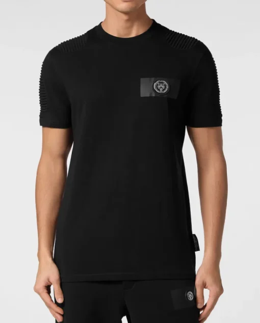 Czarny T-shirt z logo