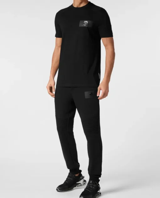 Czarny T-shirt z logo