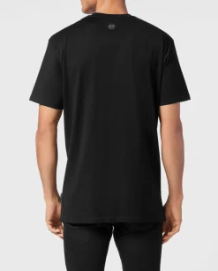 Czarny t-shirt z logo Hexagon