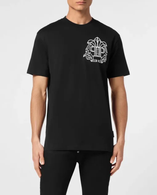 Czarny T-shirt z printem