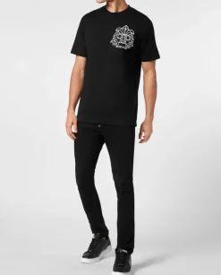 Czarny T-shirt z printem