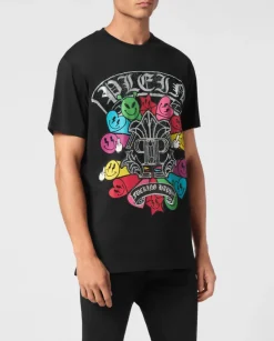 Czarny T-shirt z printem